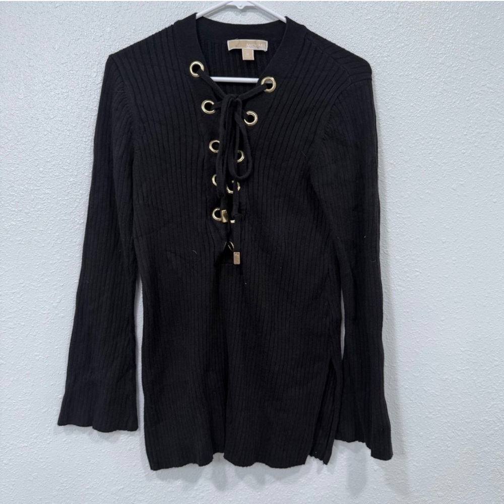 Michael Kors lace-Up Black Women’s Top